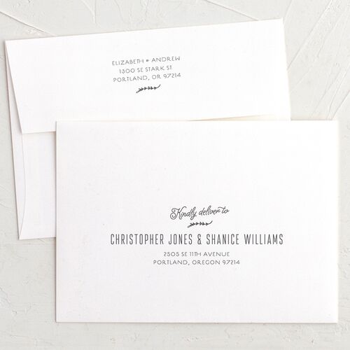 Rustic Romance Wedding Invitation Envelopes
