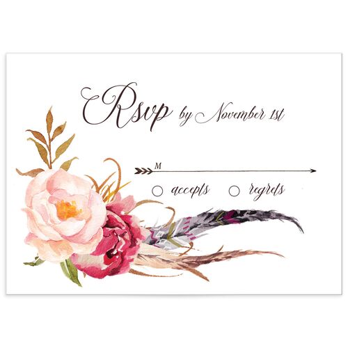 Wildflower Watercolor Wedding Response Cards