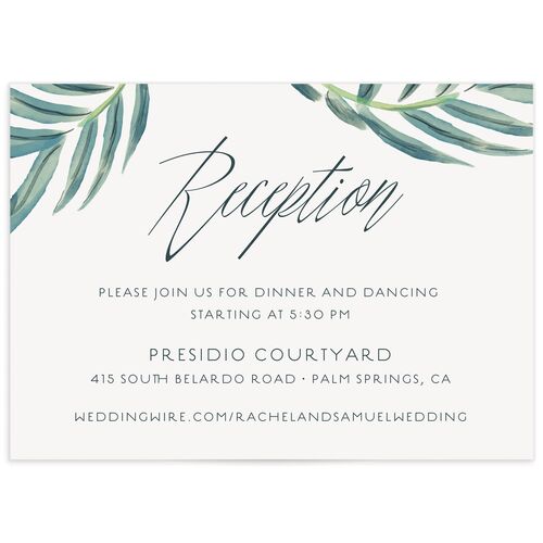 Tropical Elegance Wedding Enclosure Cards