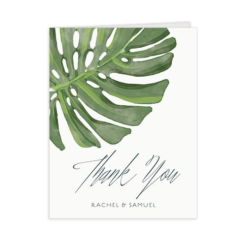 Tropical Elegance Thank You Cards