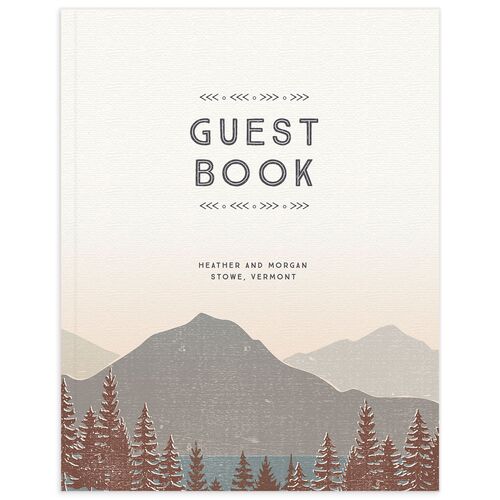 Rustic Mountain Wedding Guest Book