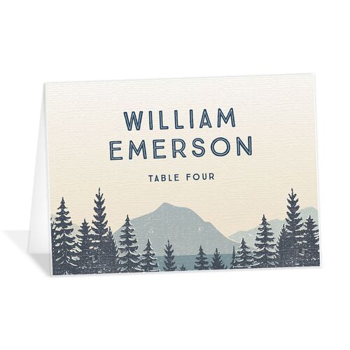 Rustic Mountain Place Cards