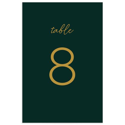 Contemporary Script Table Numbers