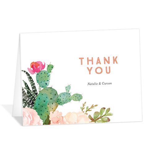 Painted Succulents Thank You Cards