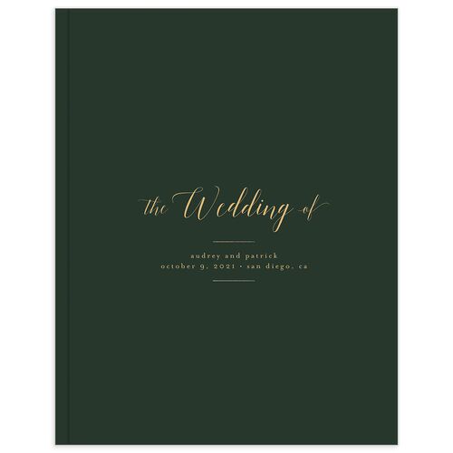 Marble Glamour Wedding Guest Book