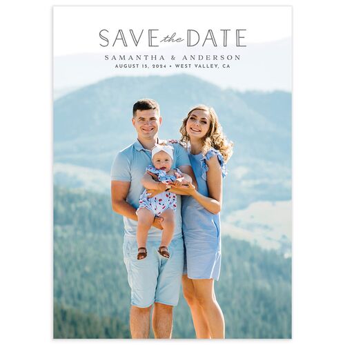 Painted Garland Save the Date Cards