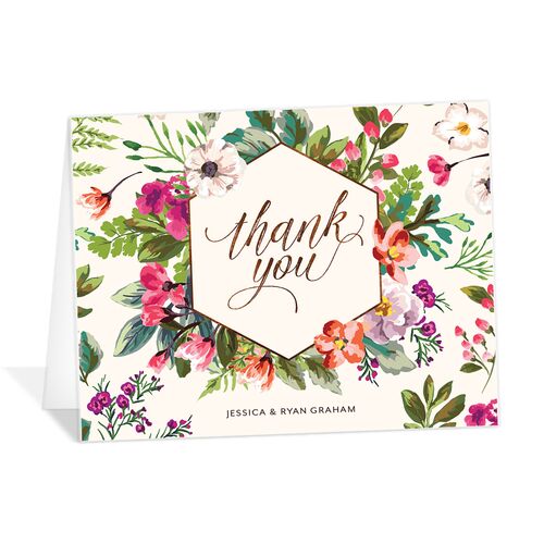 Bold Bouquet Thank You Cards