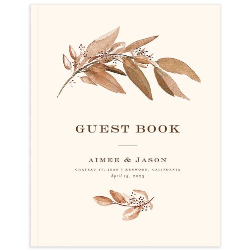 Painted Branch Wedding Guest Book