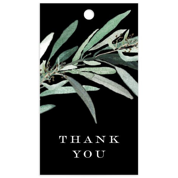 Painted Branch Favor Gift Tags back in Midnight