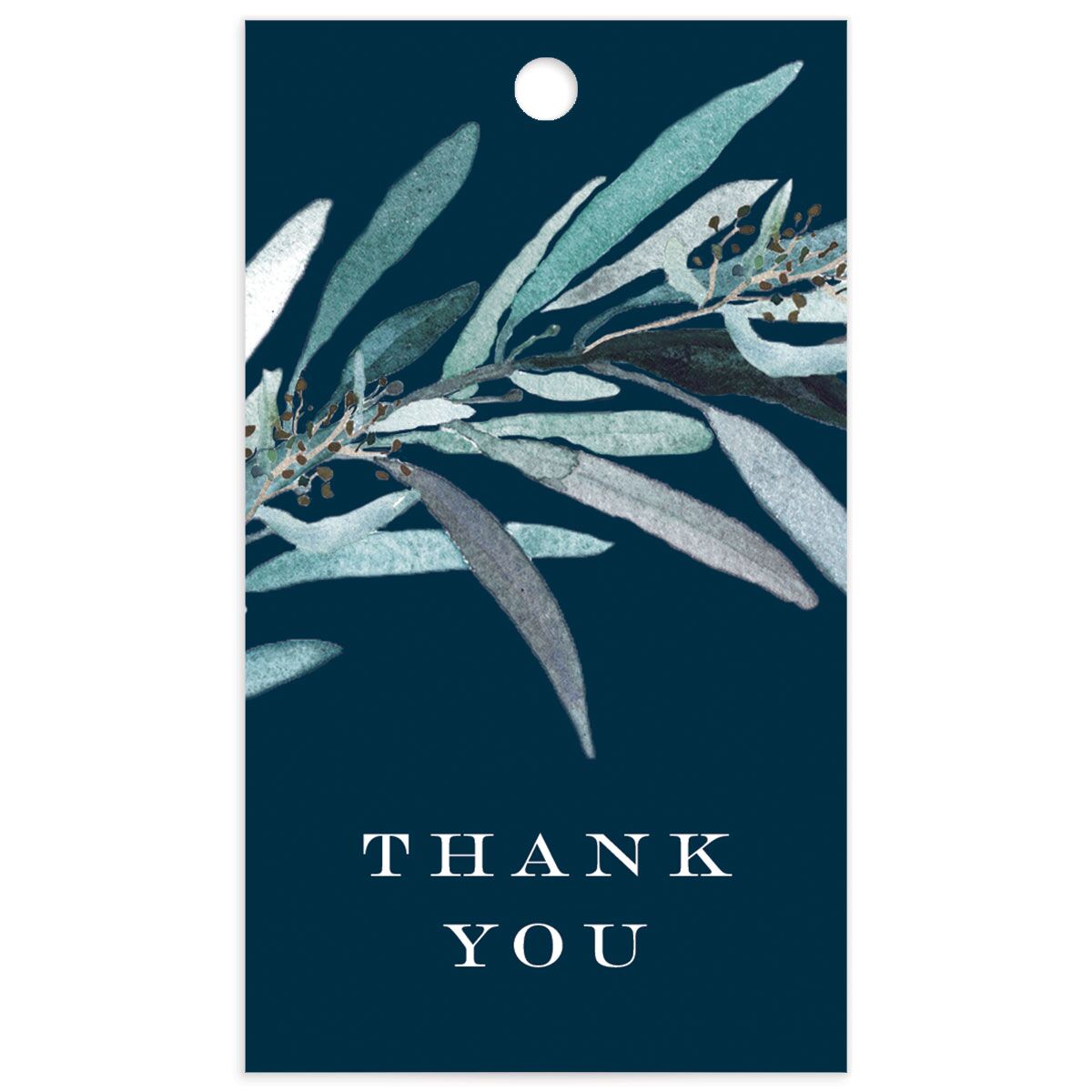 Painted Branch Favor Gift Tags back in Blue