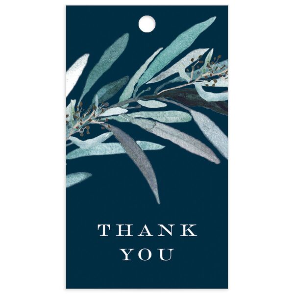 Painted Branch Favor Gift Tags back in Blue
