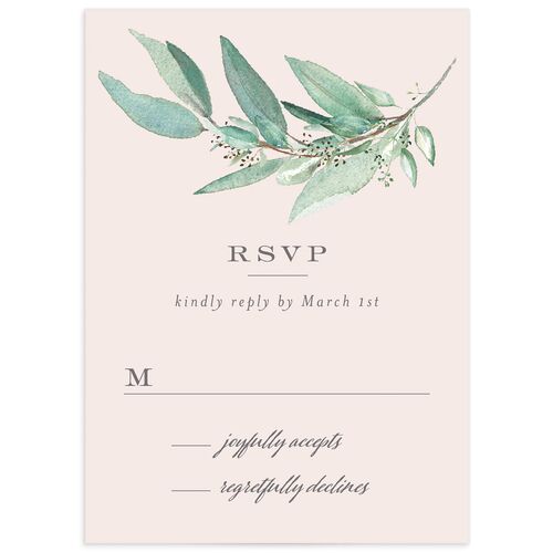 Painted Branch Wedding Response Cards