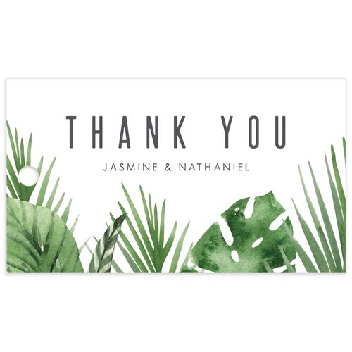 Exotic Greenery Favor Gift Tags