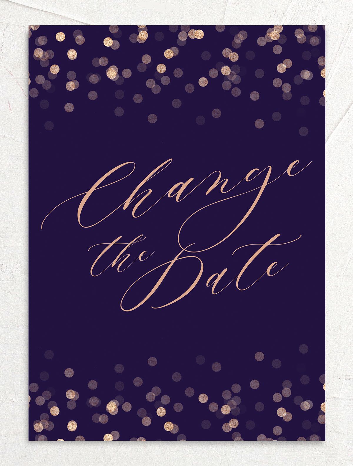 Confetti Glamour Change the Date Cards back in Jewel Purple
