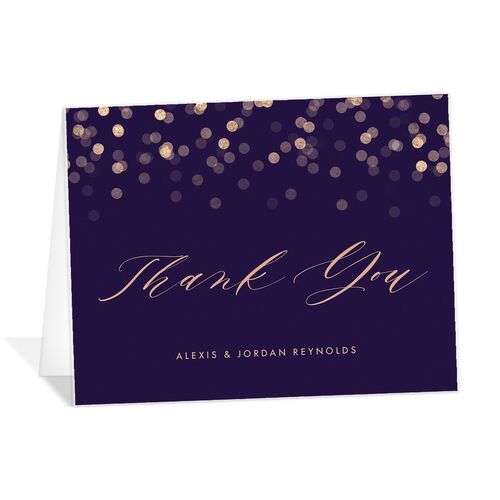Confetti Glamour Thank You Cards