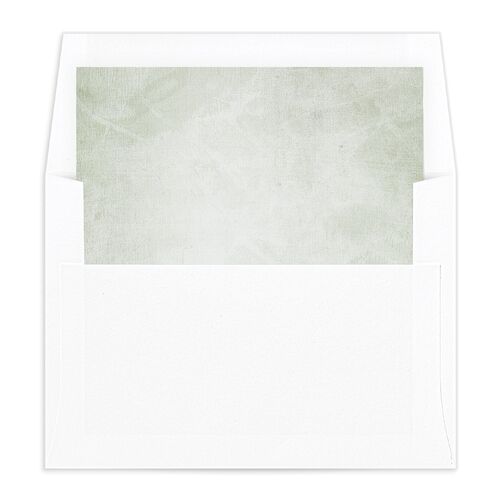 Muted Floral Standard Envelope Liners - Dusty Blue