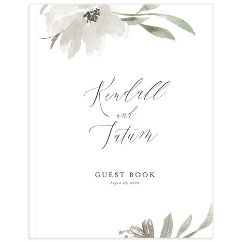 Breezy Botanical Wedding Guest Book