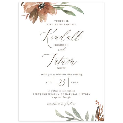 Breezy Botanical Wedding Invitations