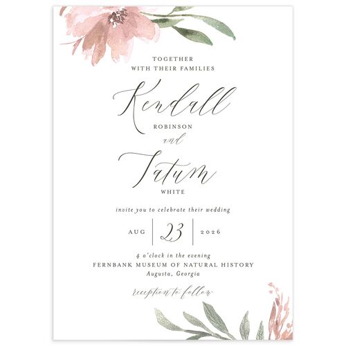 Breezy Botanical Wedding Invitations