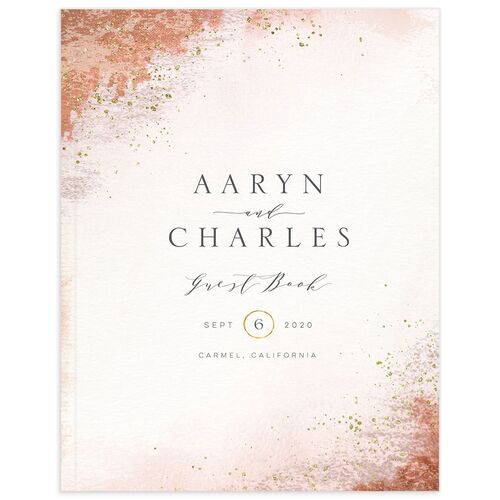 Natural Glamour Wedding Guest Book