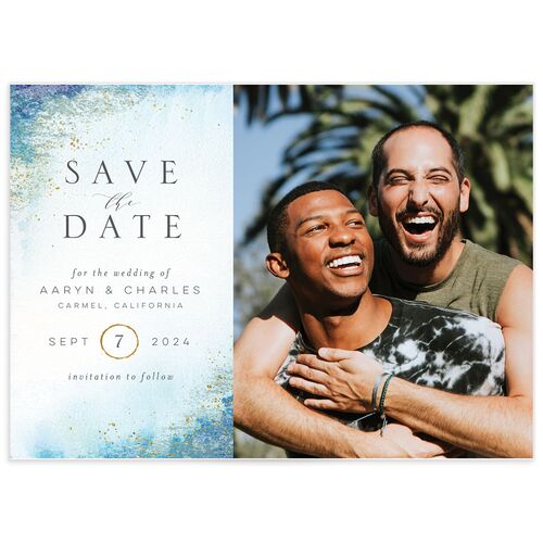 Natural Glamour Save the Date Cards