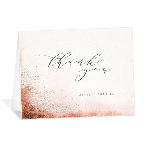 Natural Glamour Thank You Cards