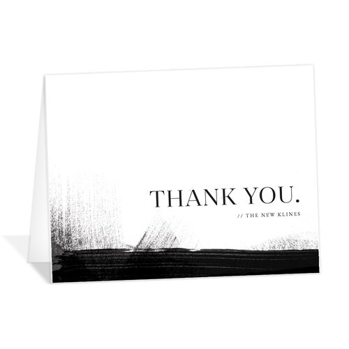Painted Minimal Thank You Cards - Midnight
