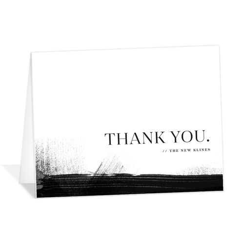 Artistic Script Thank You Cards