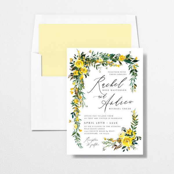 Brilliant Blooms Envelope Liners envelope-and-liner in Pure White