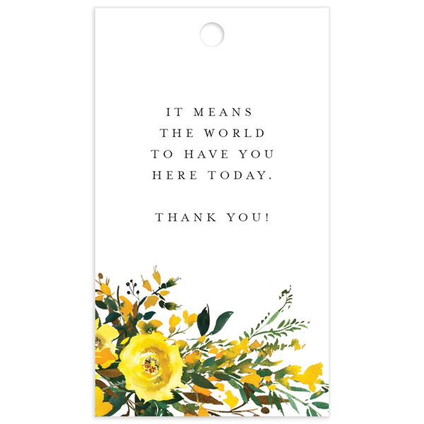 Brilliant Blooms Favor Gift Tags back in Pure White