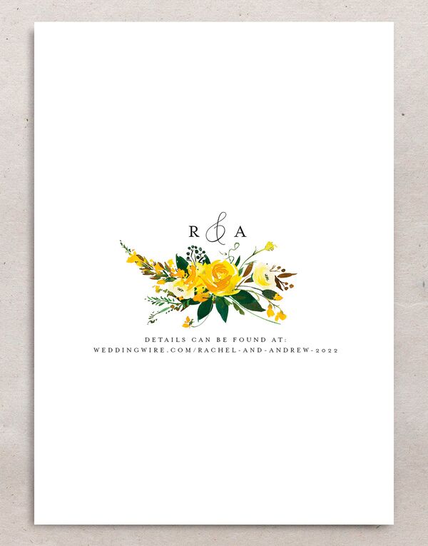 Brilliant Blooms Save the Date Cards back in Pure White