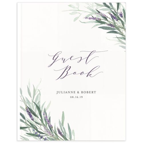 Herbal Romance Wedding Guest Book