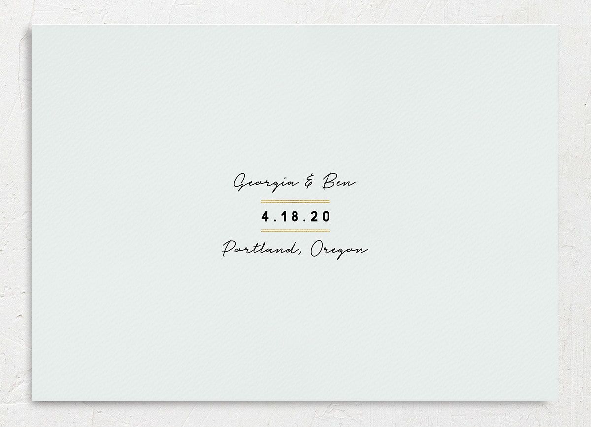 Vibrant Greenery Save the Date Cards back in Pure White
