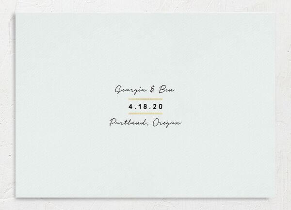 Vibrant Greenery Save the Date Cards back in White