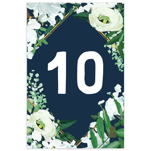 Vibrant Greenery Table Numbers