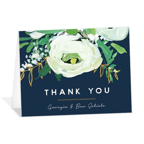 Vibrant Greenery Thank You Cards