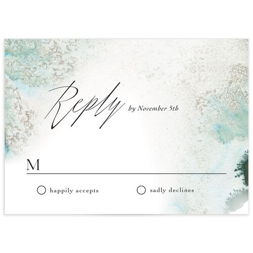 Ethereal Watercolor Wedding Response Cards