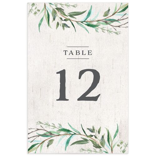 Rustic Laurel Table Numbers