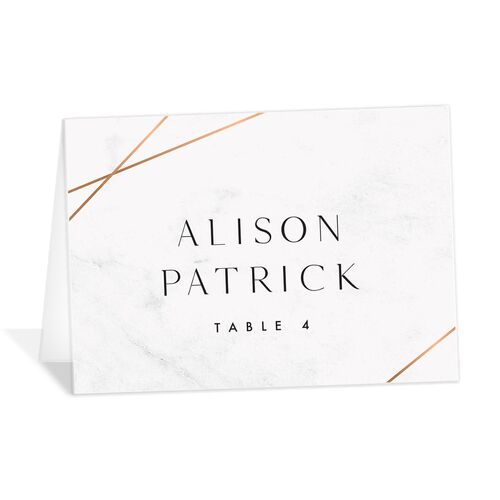 Geometric Marble Place Cards - Mist