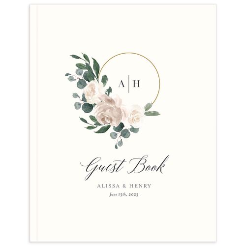 Rose Band Wedding Guest Book