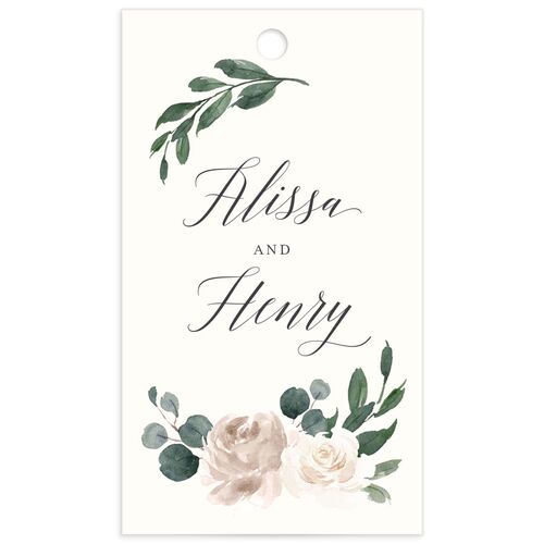 Rose Band Favor Gift Tags
