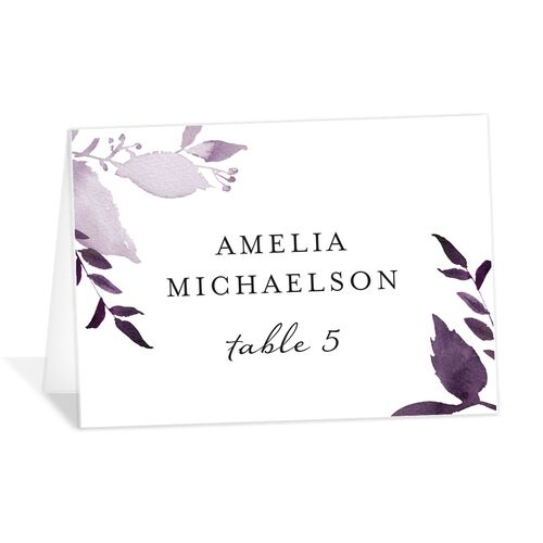 Watercolor Foliage Place Cards