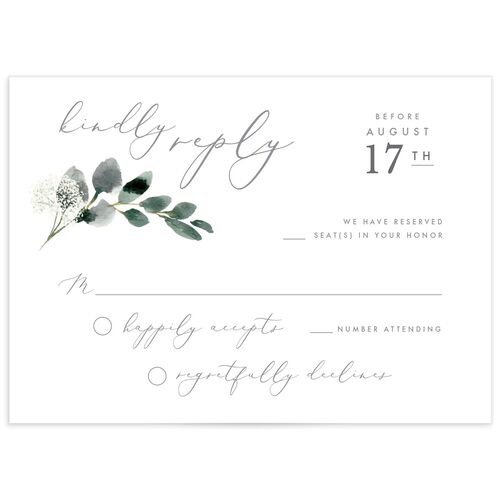 Earthy Flora Wedding Response Cards