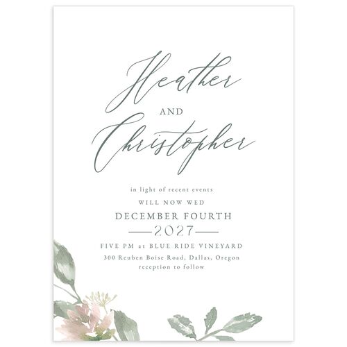 Dusted Calligraphy Change the Date Cards - Sea Foam
