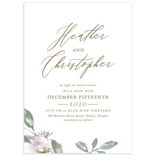 Watercolor Floral Change the Date Cards