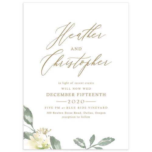Watercolor Floral Change the Date Cards