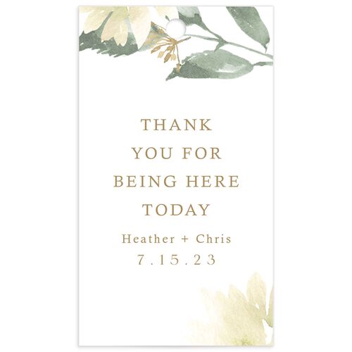 Watercolor Floral Favor Gift Tags