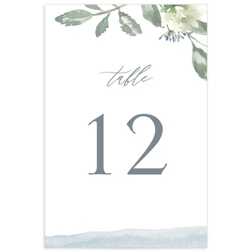 Watercolor Floral Table Numbers