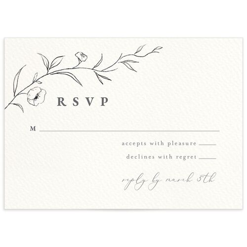 Minimalist Branches Wedding Response Cards