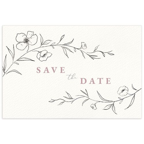 Minimalist Branches Save the Date Postcards